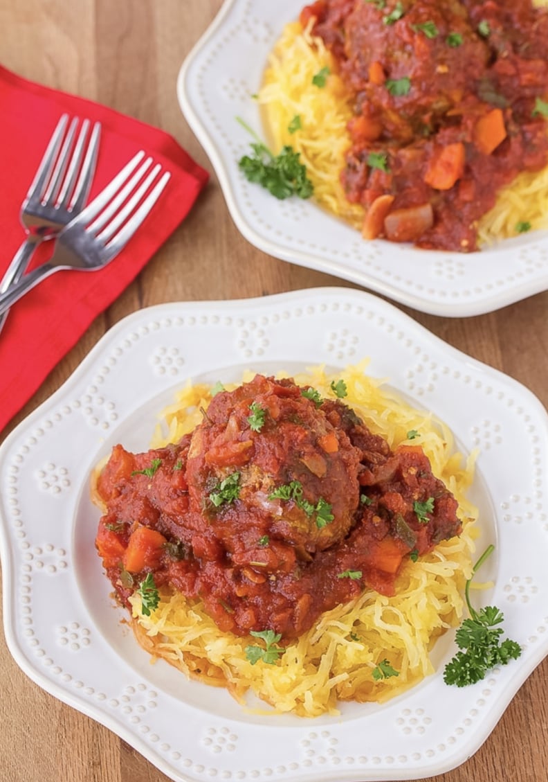 Low-Carb Spaghetti and Meatballs