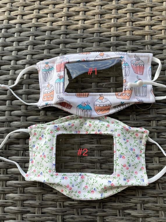 Kids Cotton Lip Reading Face Mask