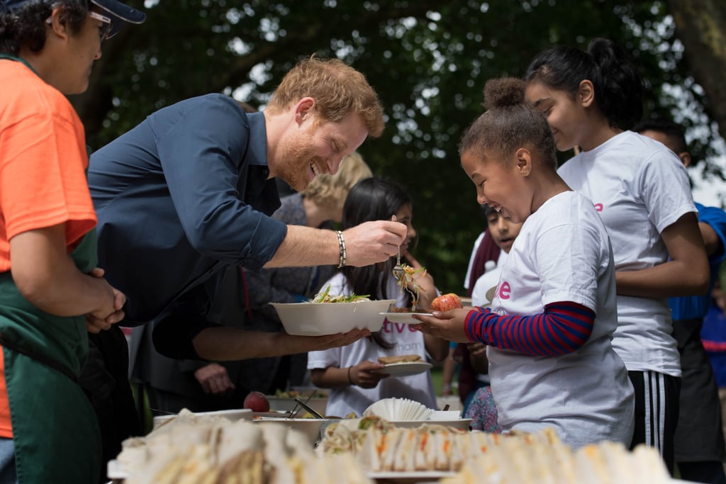 Prince Harry at StreetGames's Fit and Fed in London 2017