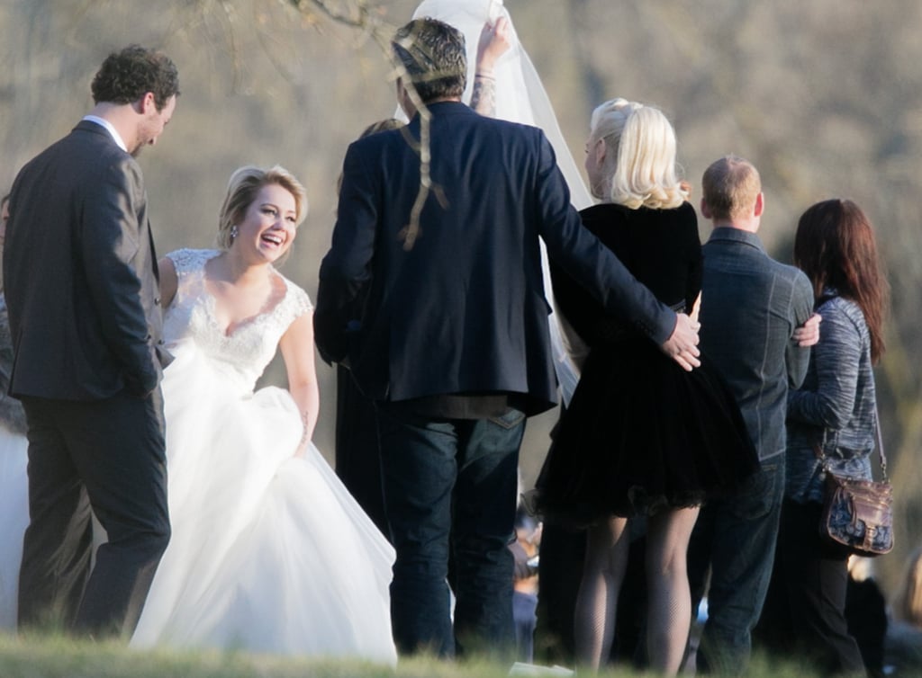 Gwen Stefani and Blake Shelton at RaeLynn's Wedding 2016