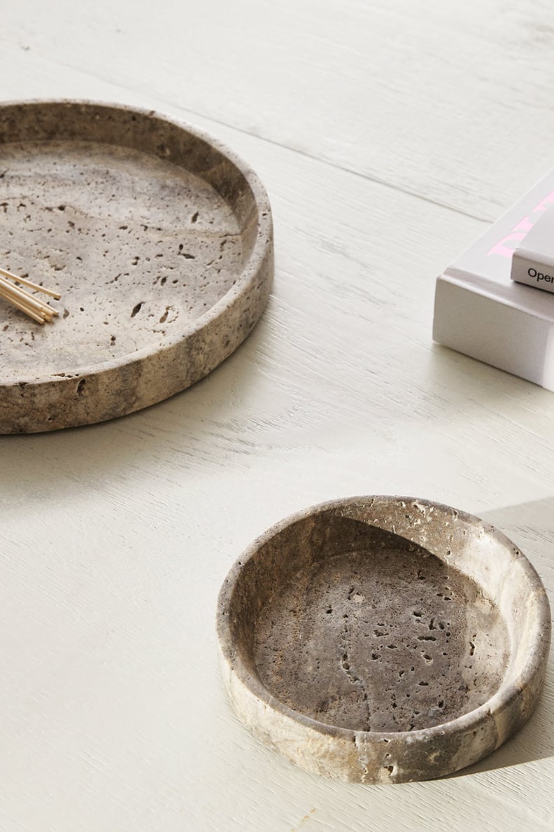 Coffee Table Tray: Zara Round Stone Tray