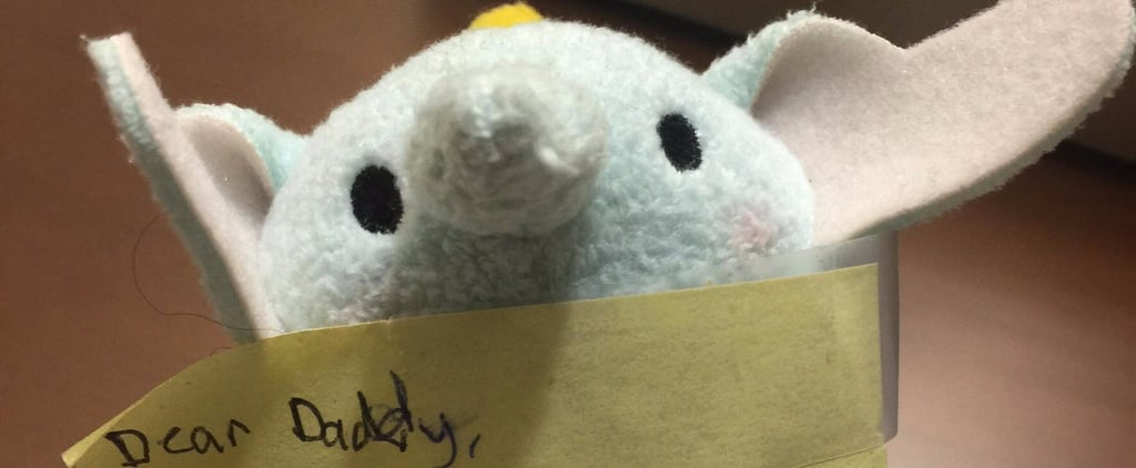 Dad Finds Dumbo Doll and Note From Daughter in Suitcase
