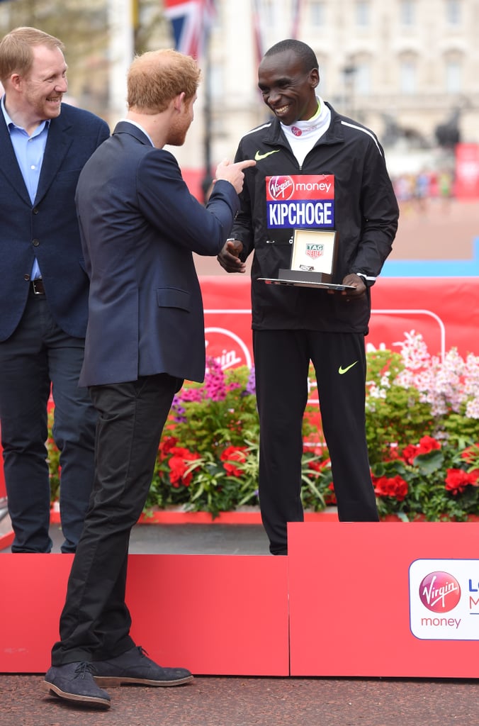 Prince Harry at London Marathon 2016 Pictures