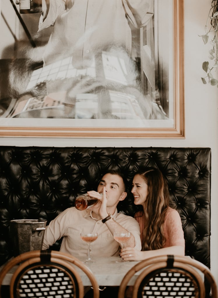 Champagne and Candy Engagement Shoot