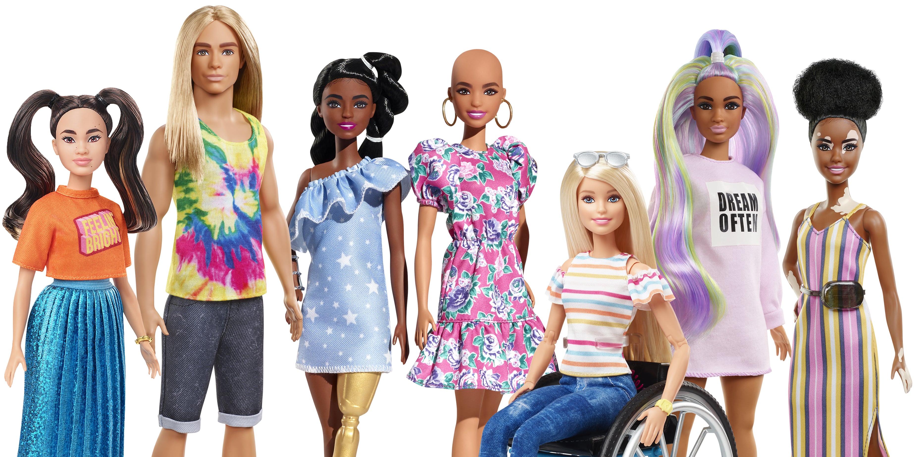 Barbie s 2020 Fashionista Line Includes a Doll With Vitiligo POPSUGAR Family
