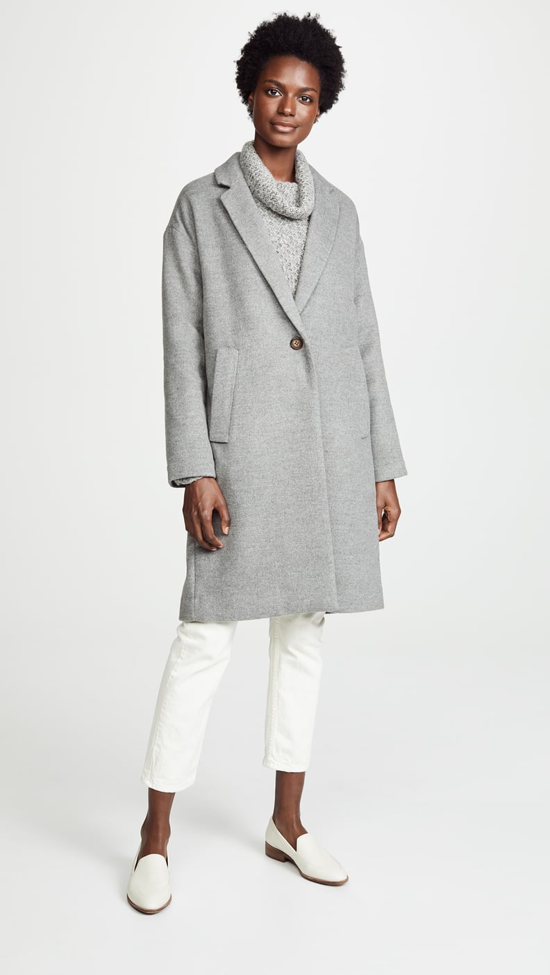 Madewell solid monsieur coat top
