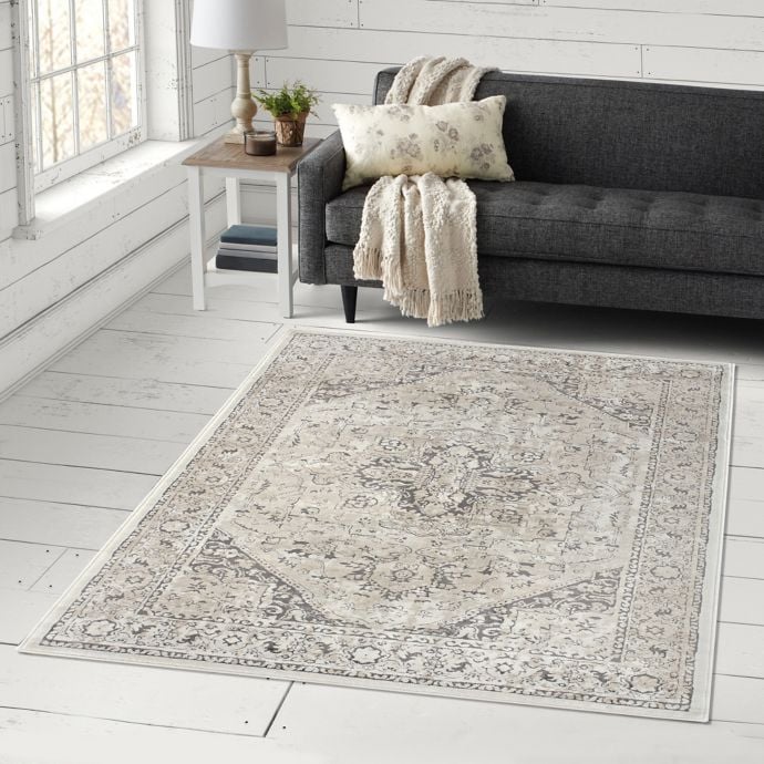 Mayfair Area Rug in Oyster/Biscuit Bed Bath & Beyond's Home
