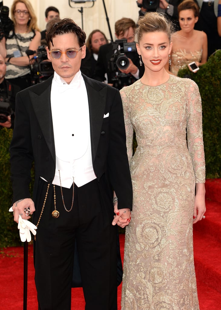 Johnny Depp and Amber Heard at the Met Gala 2014