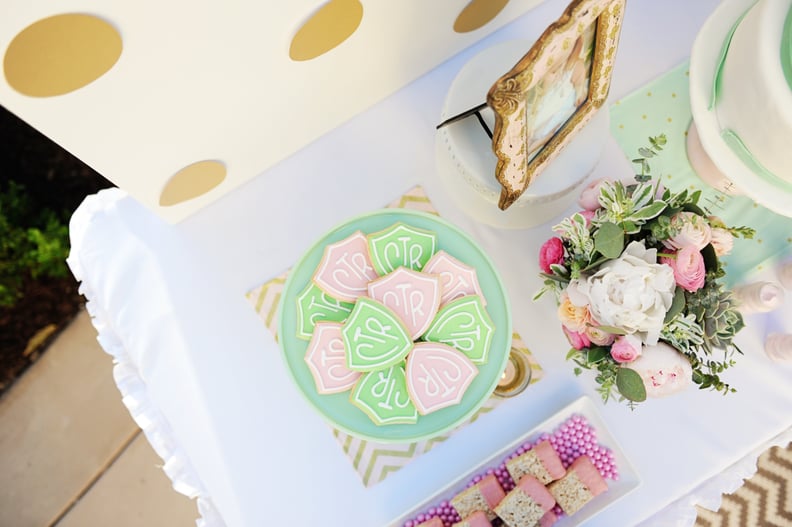 Monogrammed Crest Sugar Cookies