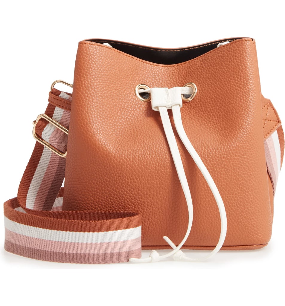 Mali + Lili Mindy Vegan Leather Bucket Bag