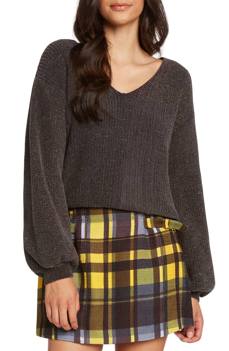 Willow Clay Tie Back Chenille Sweater Finally 14 Silky Soft