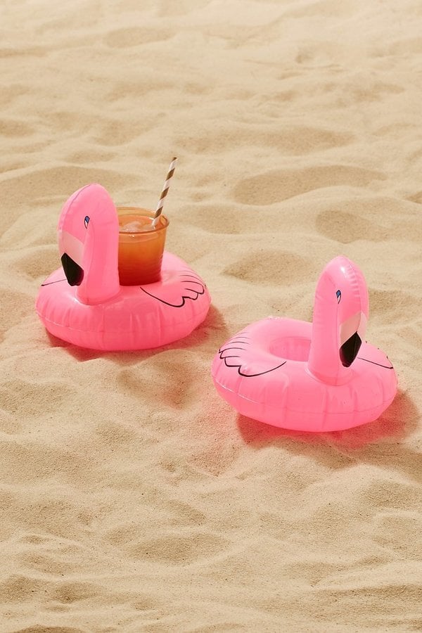 Flamingo Drink Holder Pool Float Set