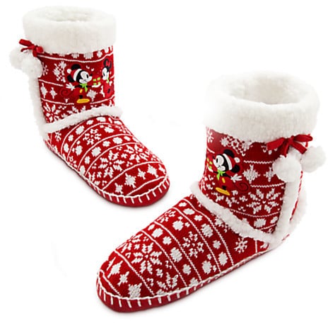 Mickey Mouse Holiday Slipper Boots