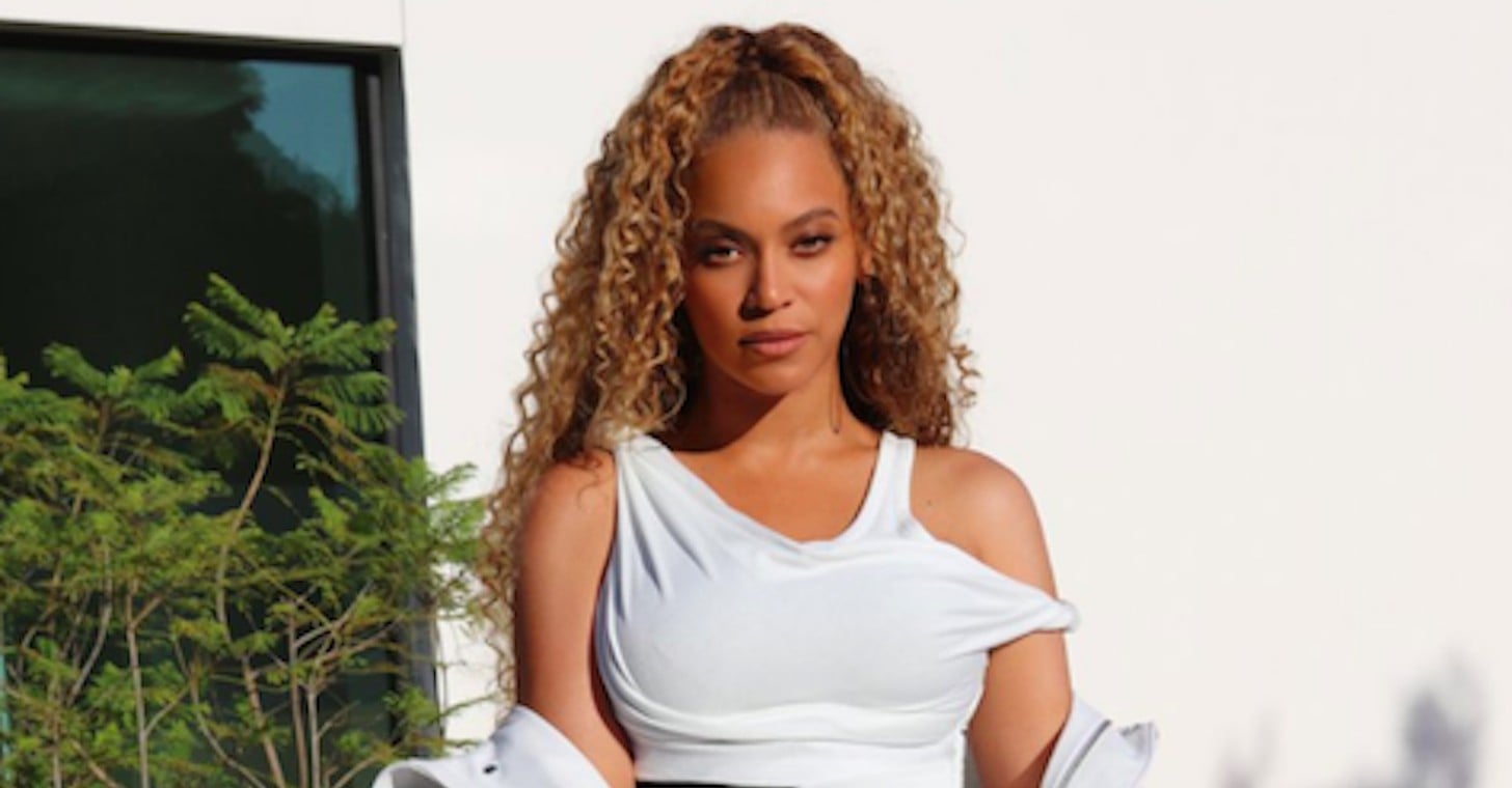 Beyoncé White Minidress at Basketball Game | PS Fashion