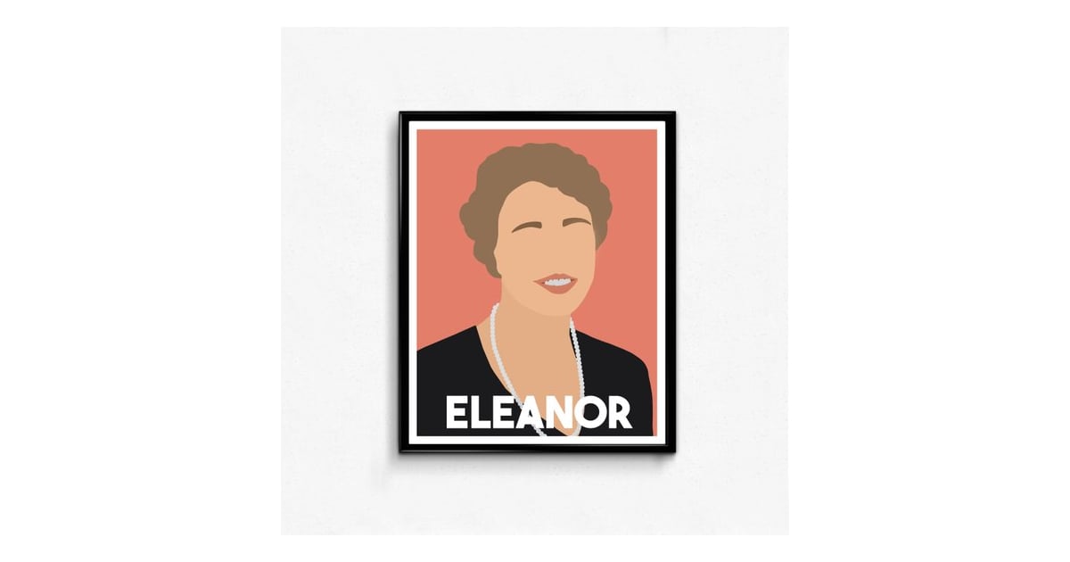 Eleanor Roosevelt Feminist Icon Poster | Famous Women in History Gifts ...