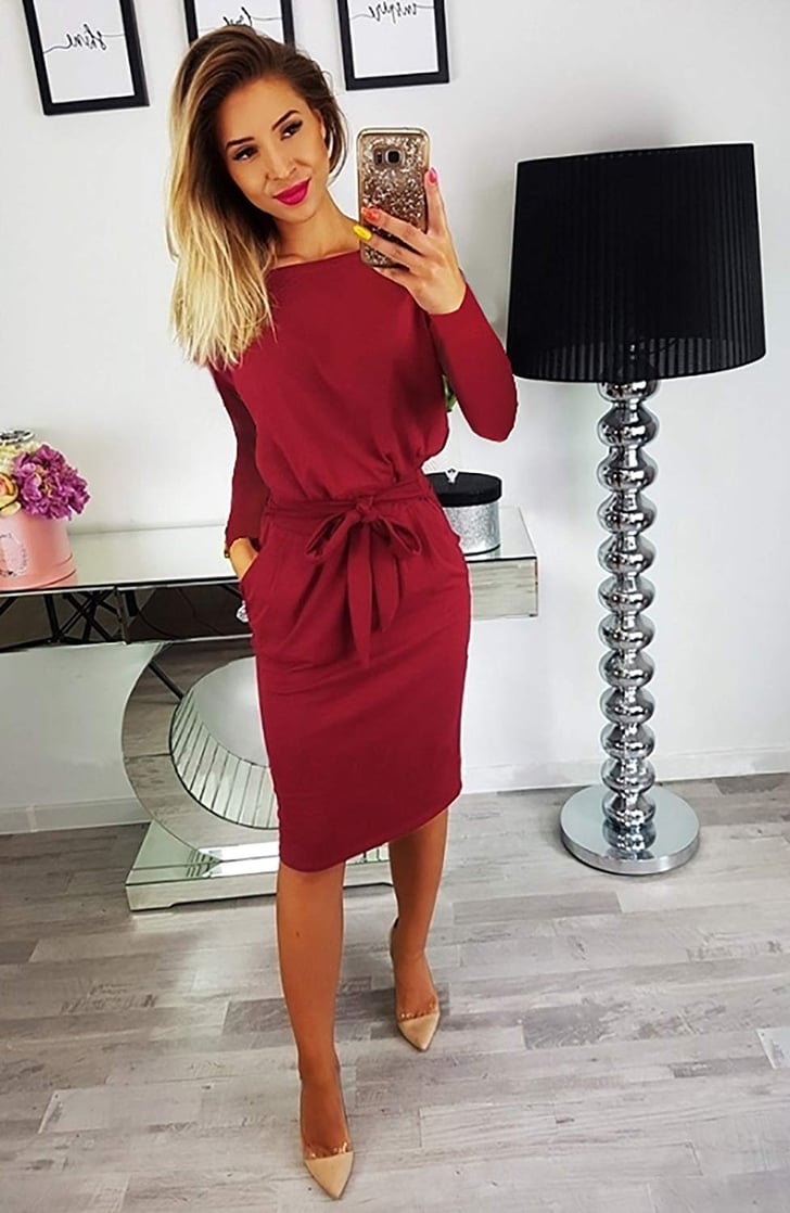 Prettygarden Belted Dress With Pockets The Best Cheap Holiday Clothes For Women On Amazon 2019