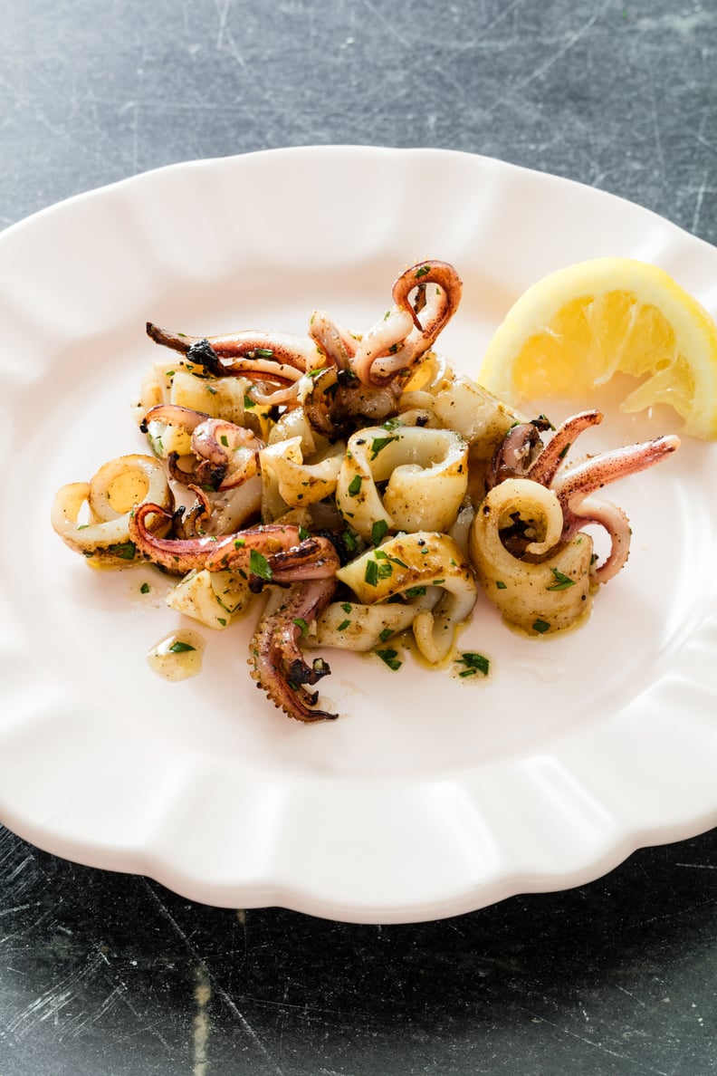 Grilled Squid With Lemon and Garlic