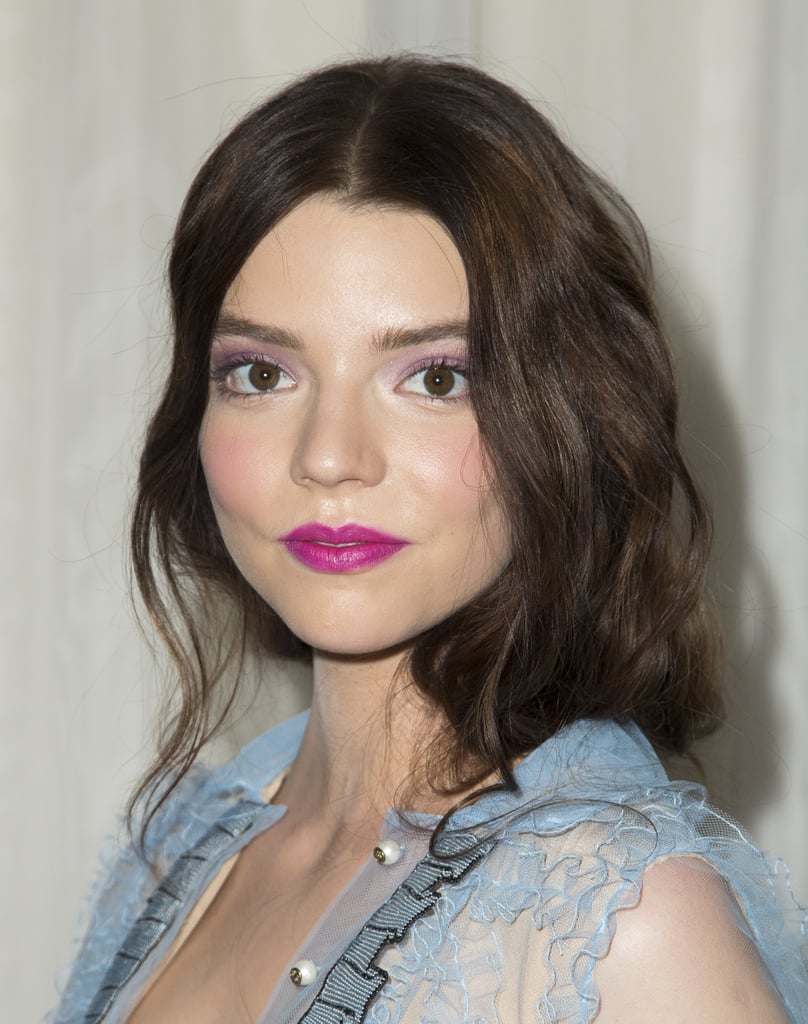 Anya Taylor-Joy's Pink Lip and Lilac Eyes, 2016