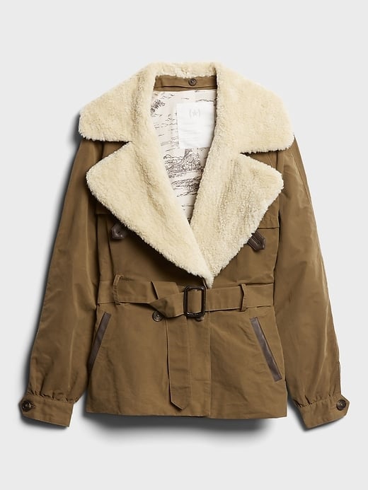 Banana Republic Heritage Shearling-Collar Jacket