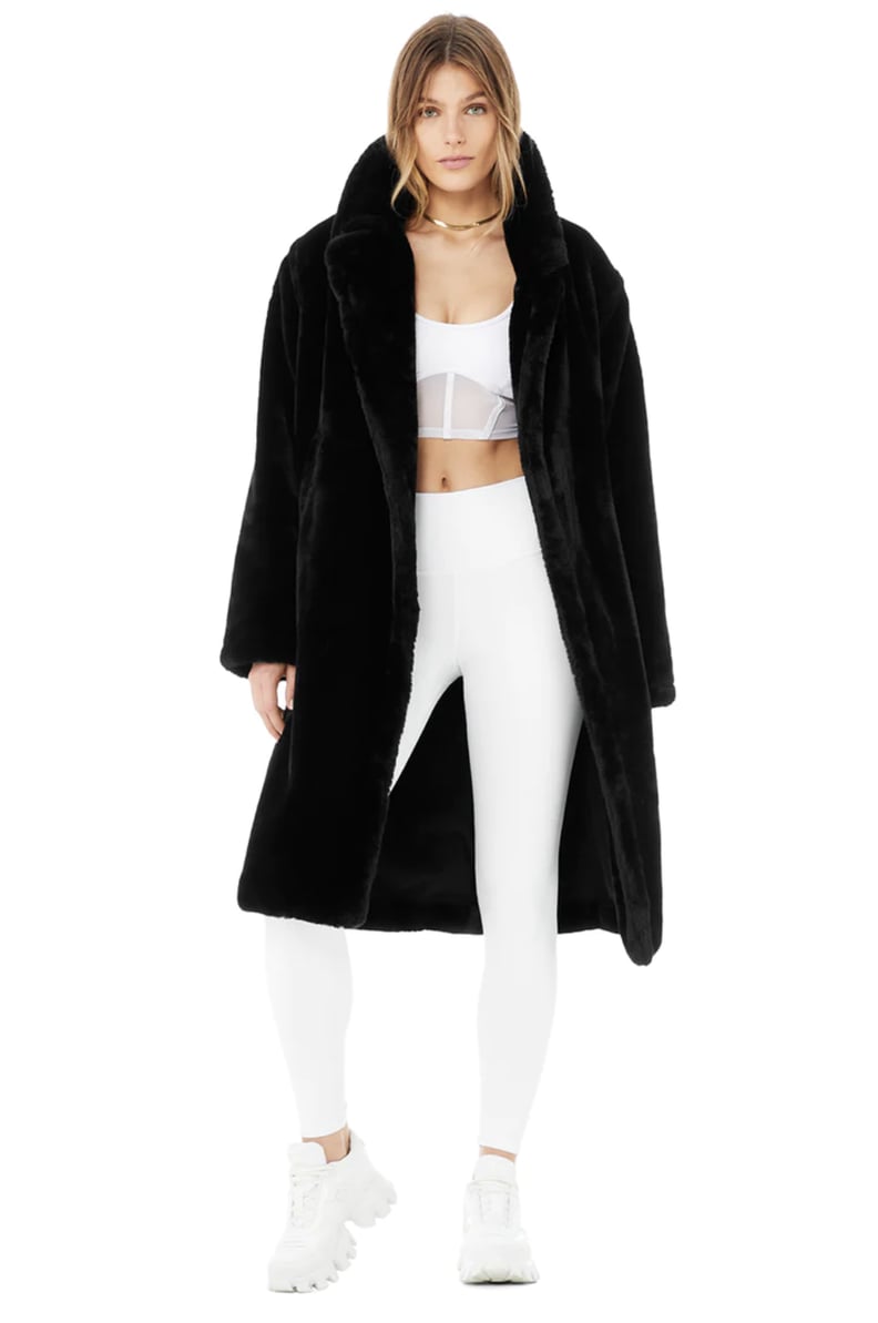 Alo Yoga Oversized Faux Fur Trench Coat