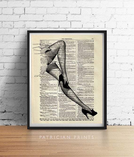 Vintage Pin-Up Girl Illustration ($12 and up)