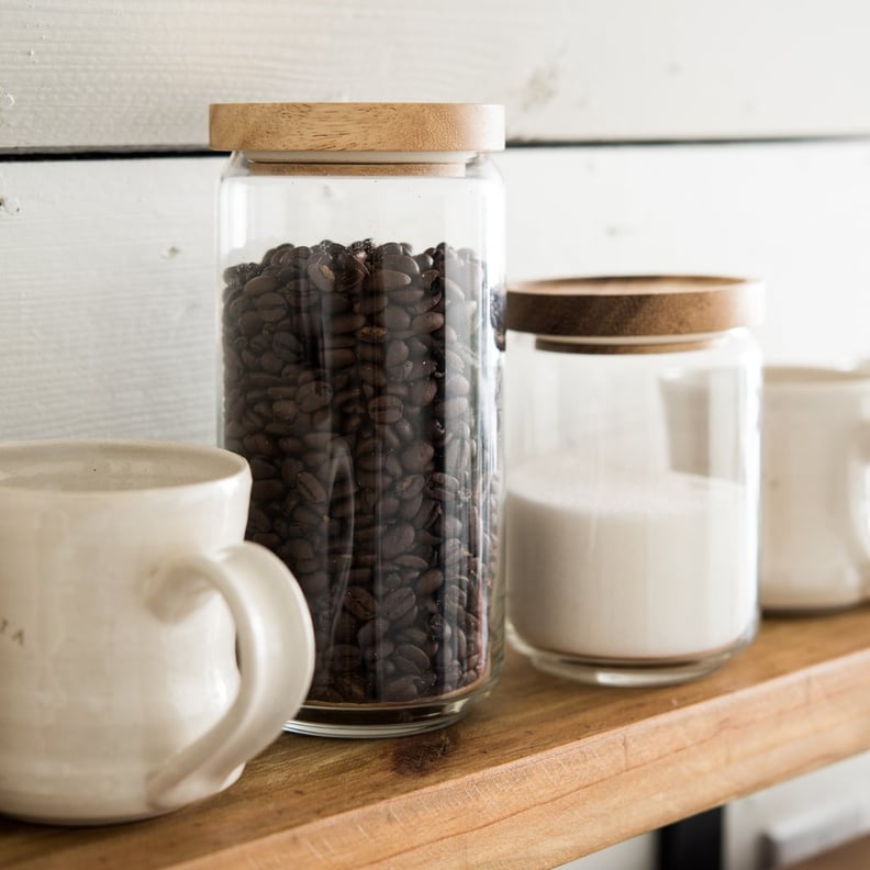 Glass Canister With Acacia Lid