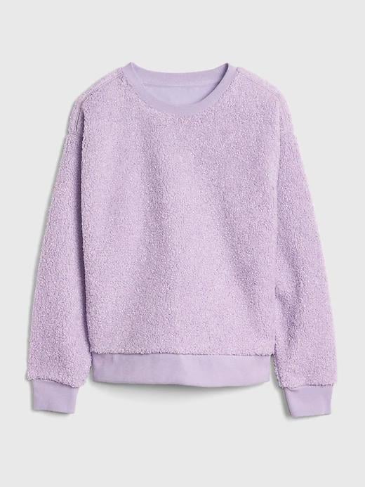 This lavender Kids Sherpa Sweatshirt ($40) looks crazy comfortable ...