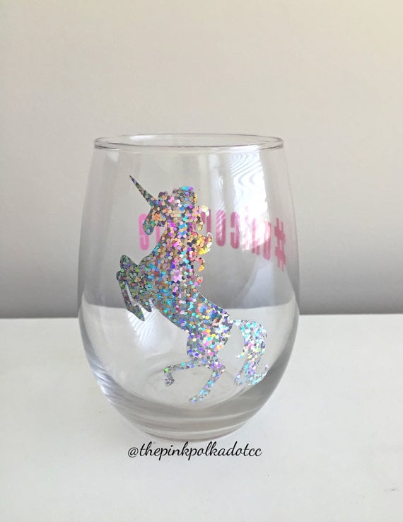 Unicorn Wine Glass