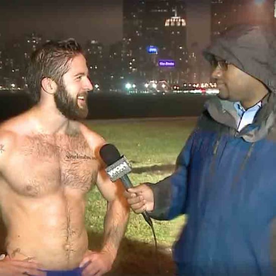 Shirtless Jogger in Chicago