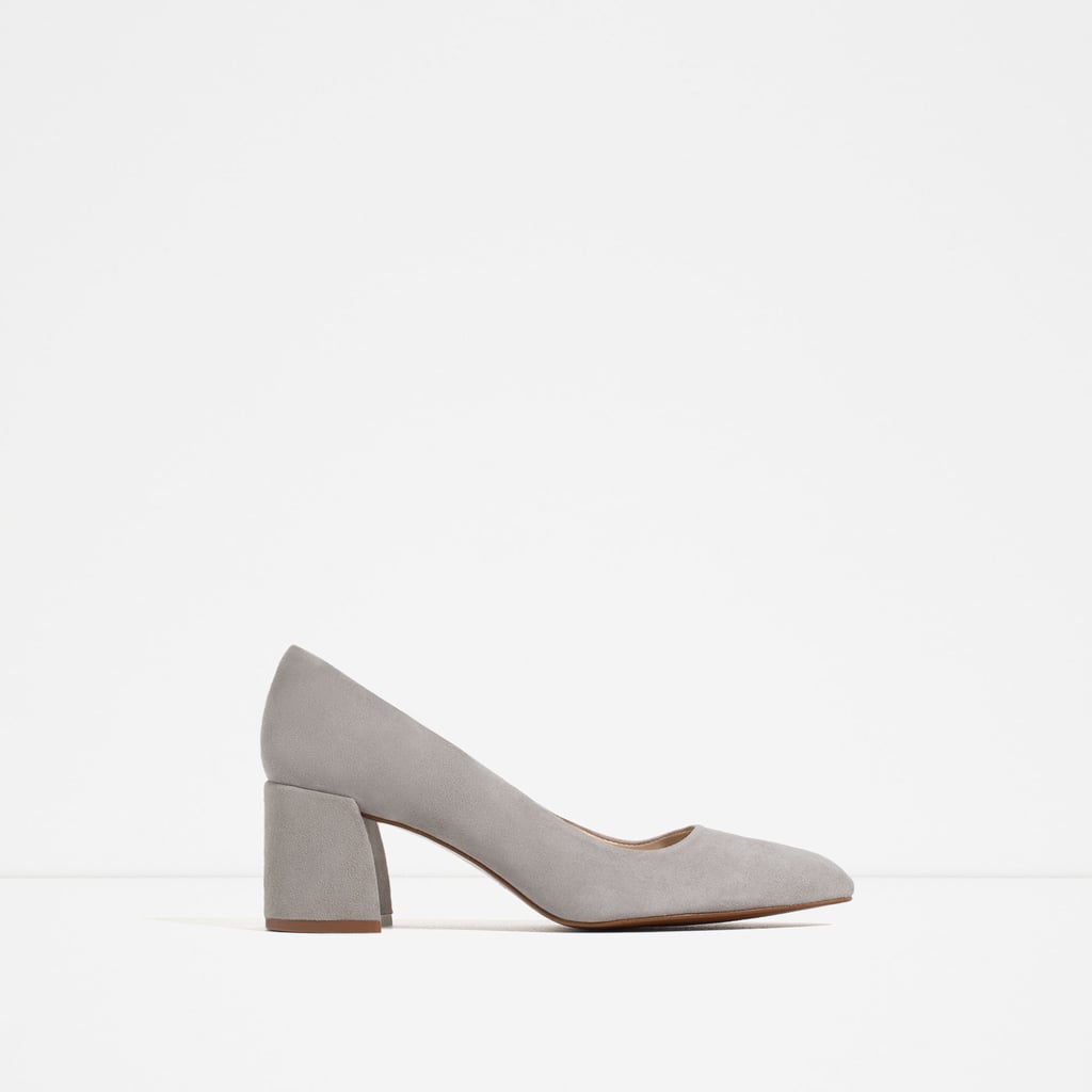 Block-Heel Leather Shoes ($70, originally $90)
