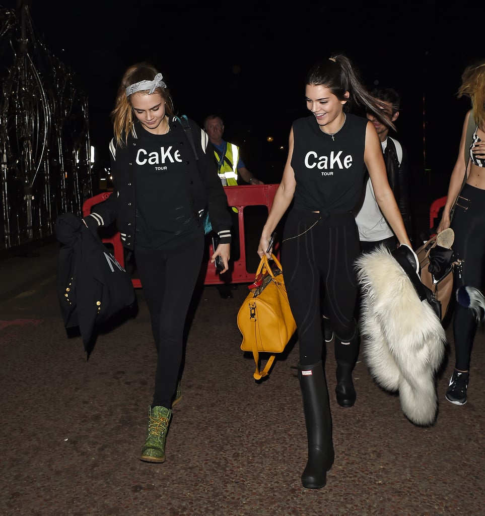 The ladies look as if they're having the time of their lives in their matching shirts. They make us want to combine our own name with our BFF.