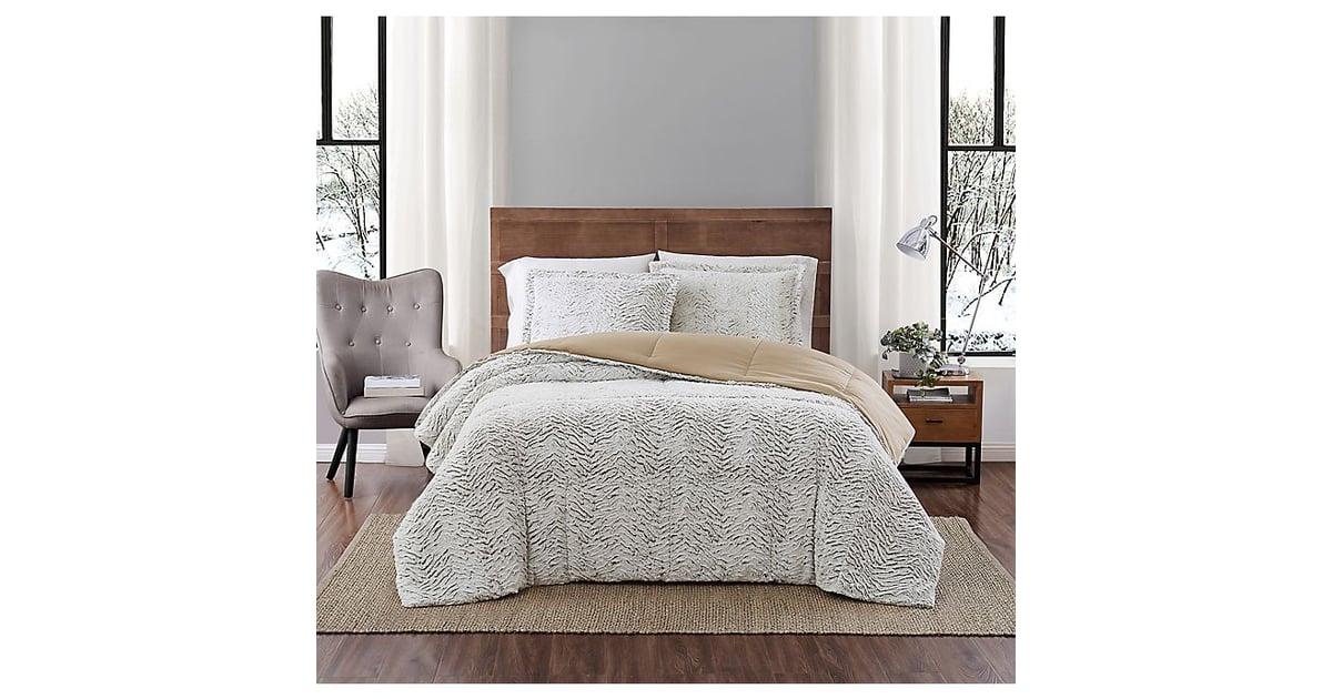 Carved Faux Fur 3Piece Comforter Set Best Products on Sale at Bed Bath & Beyond 2021
