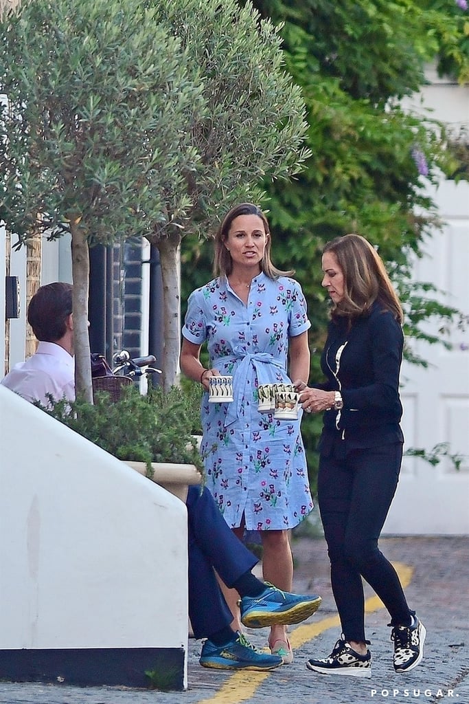 Pippa Middleton's Blue Floral Shirtdress 2018