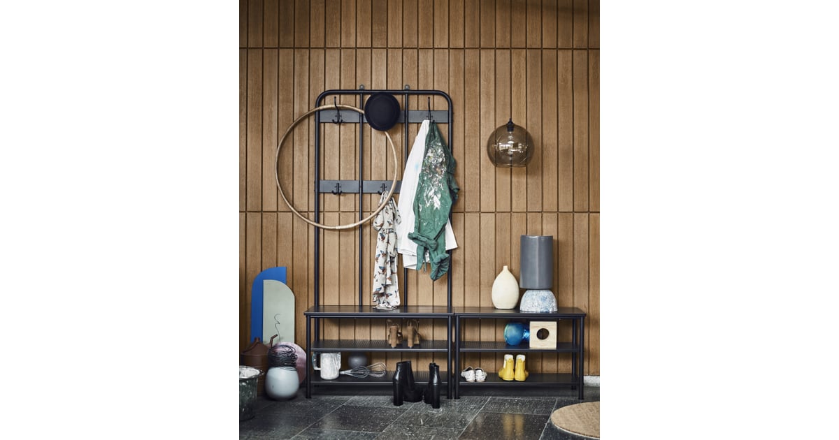 Pinnig Series; Coat Rack With Shoe Storage Bench (90), Bench With