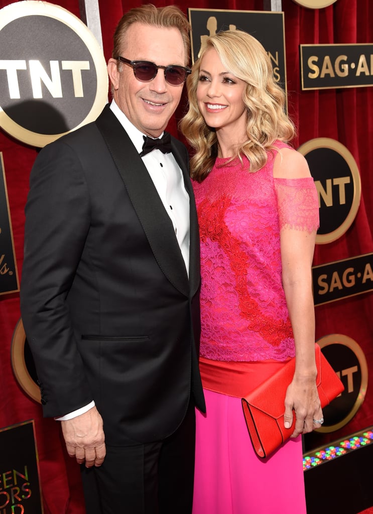 Kevin Costner and Christine Baumgartner | Couples at the SAG Awards