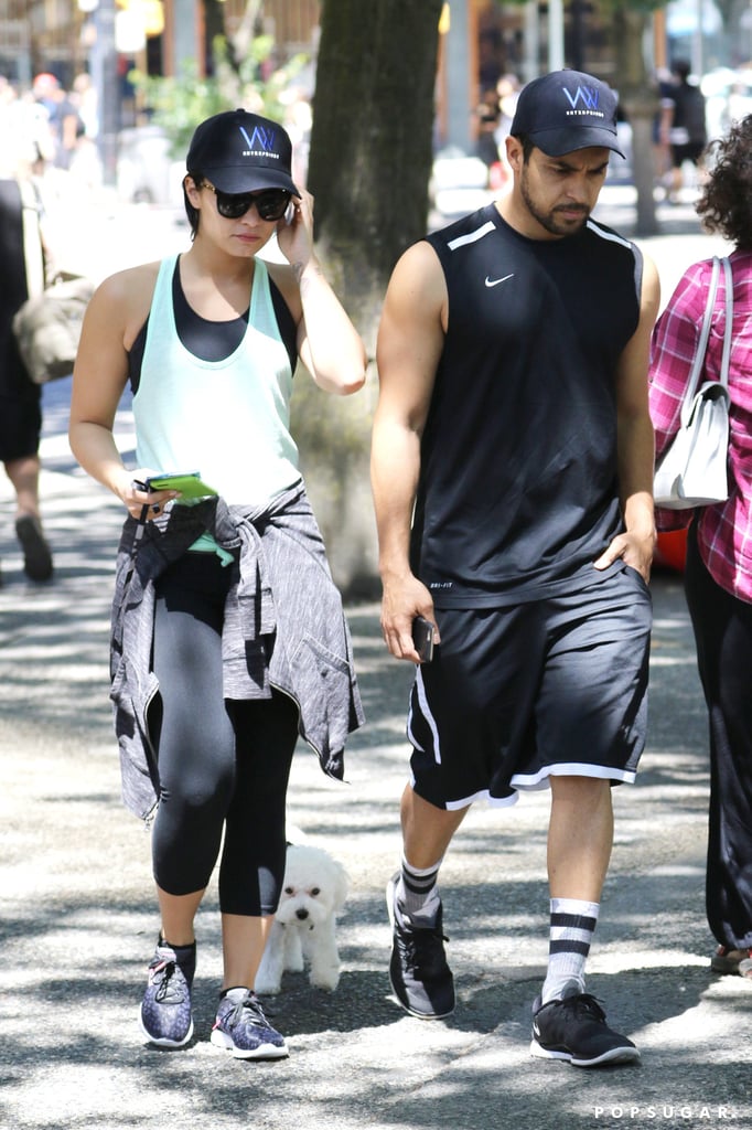 Demi Lovato and Wilmer Valderrama Walk Dog in Vancouver