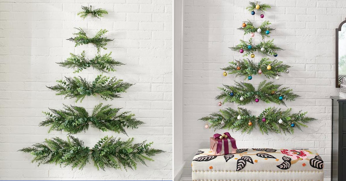 This Wall Hanging Christmas Tree Is Perfect For Small Spaces ...