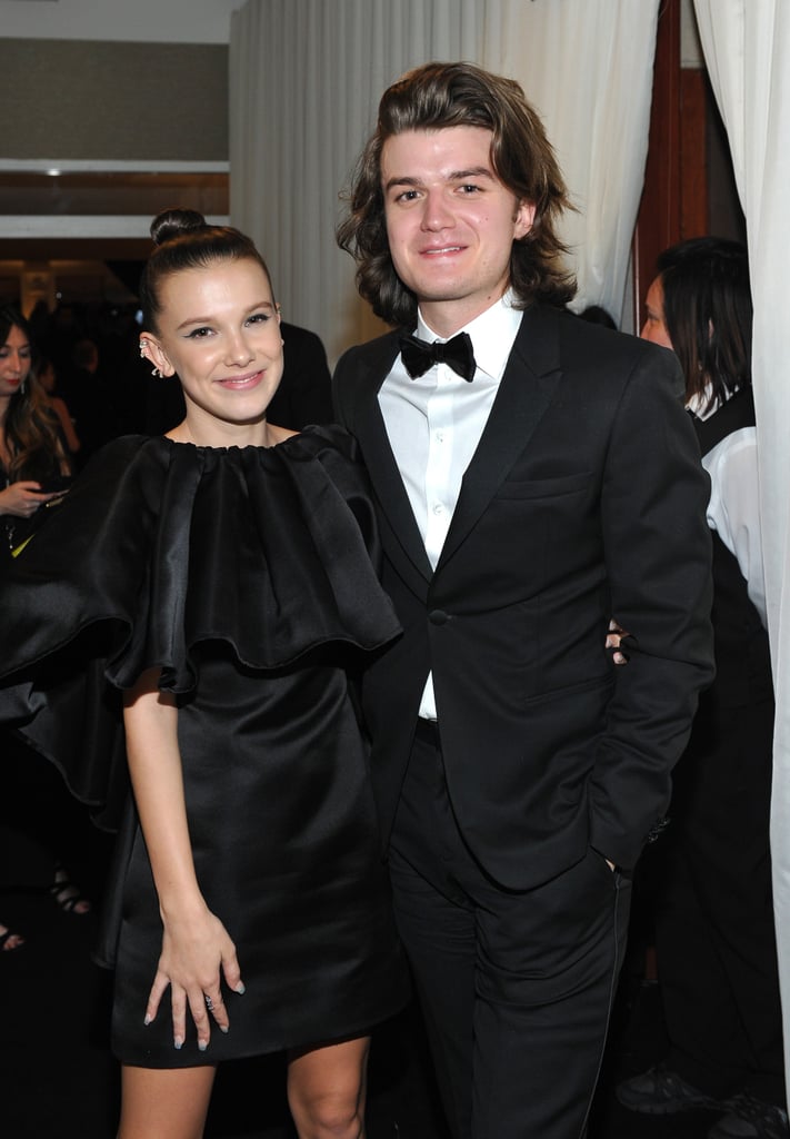 Joe Keery and Millie Bobby Brown