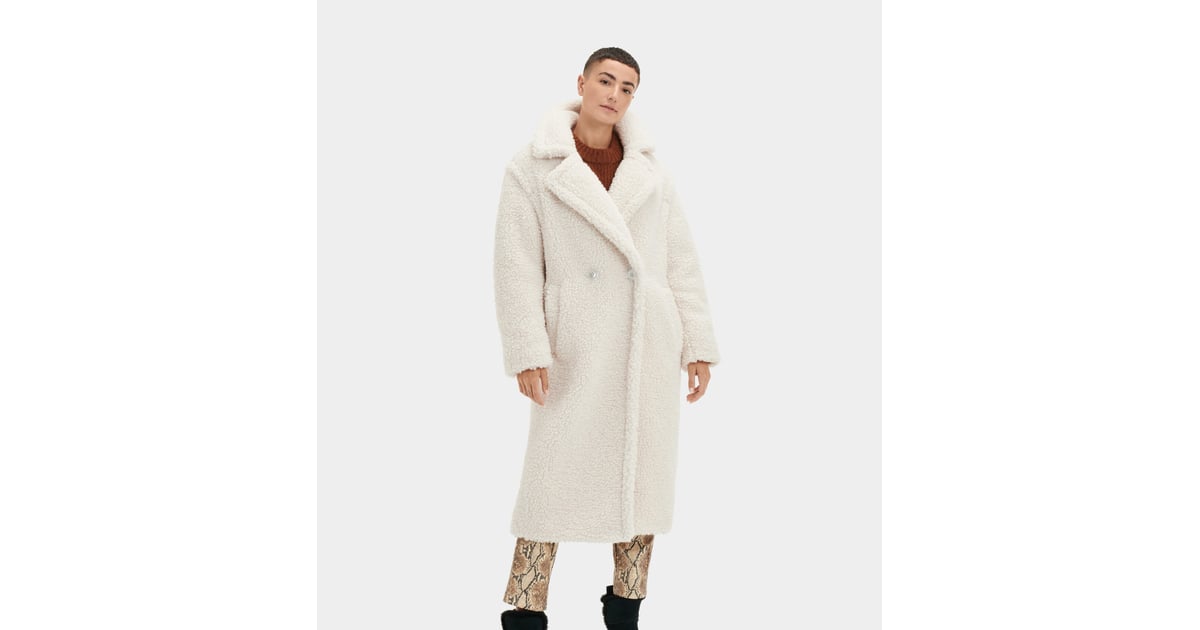 UGG Women's Gertrude Long Teddy Coat | The Best Teddy Coats for Fall/Winter 2022 | POPSUGAR 