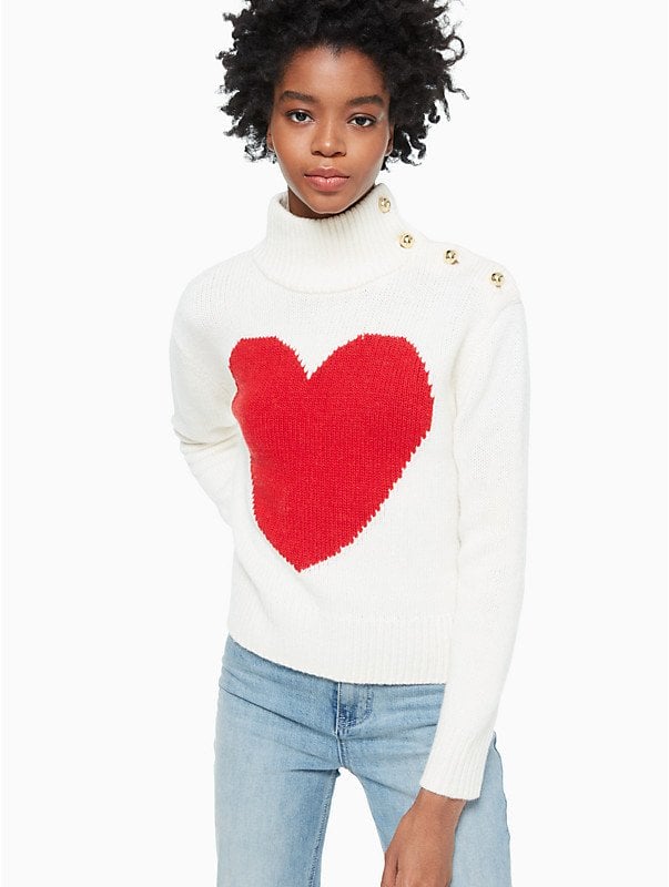 Kate Spade New York Heart Turtleneck Sweater