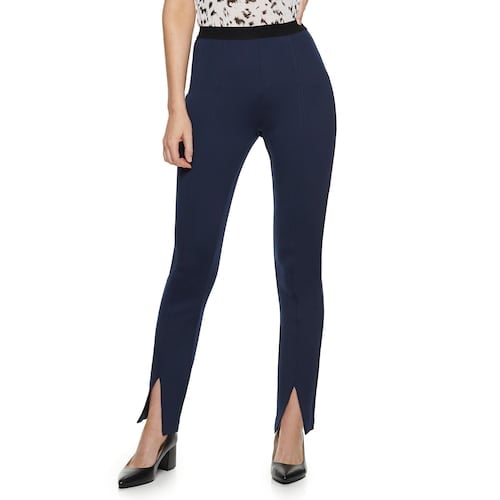 Nine West Pull-On High-Waisted Skinny Scuba Pants