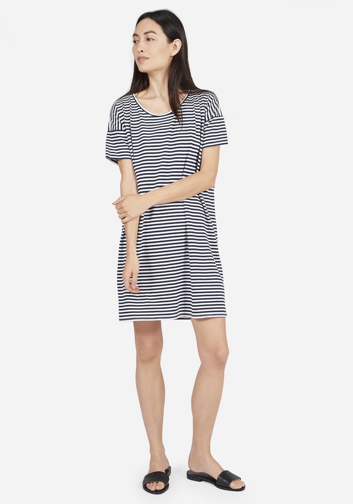 Everlane The Cotton Striped Tee Dress