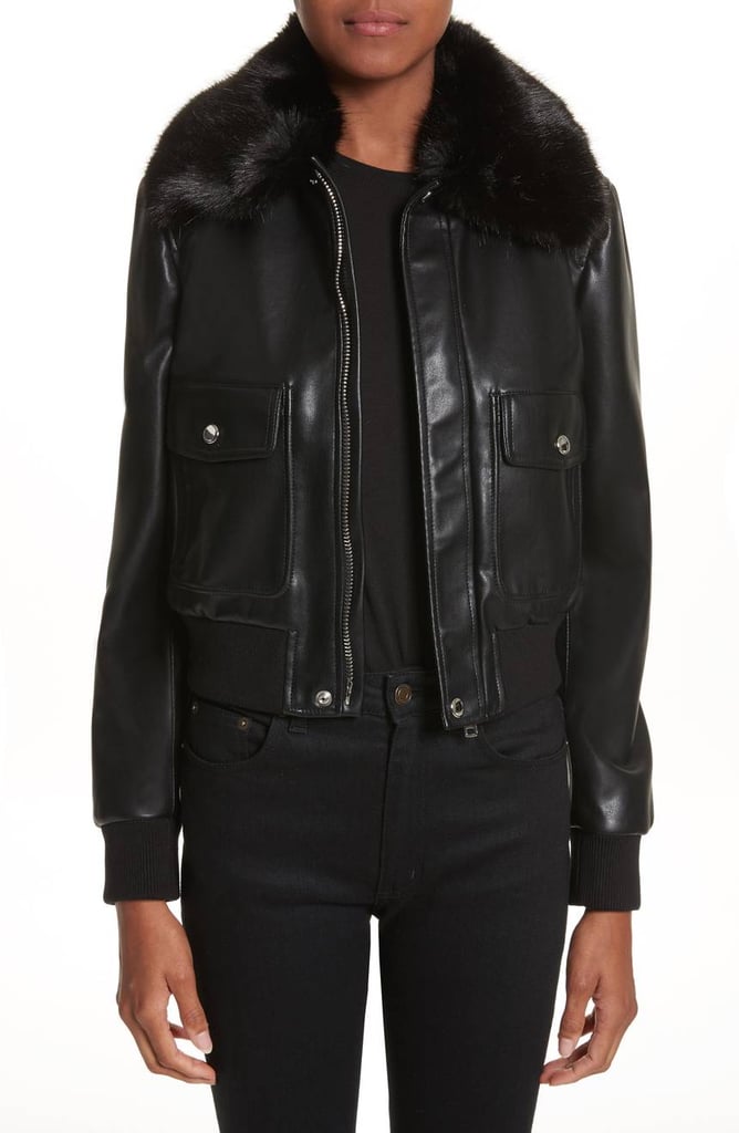 Givenchy Faux Leather Jacket | Nordstrom Winter Sale | POPSUGAR Fashion ...