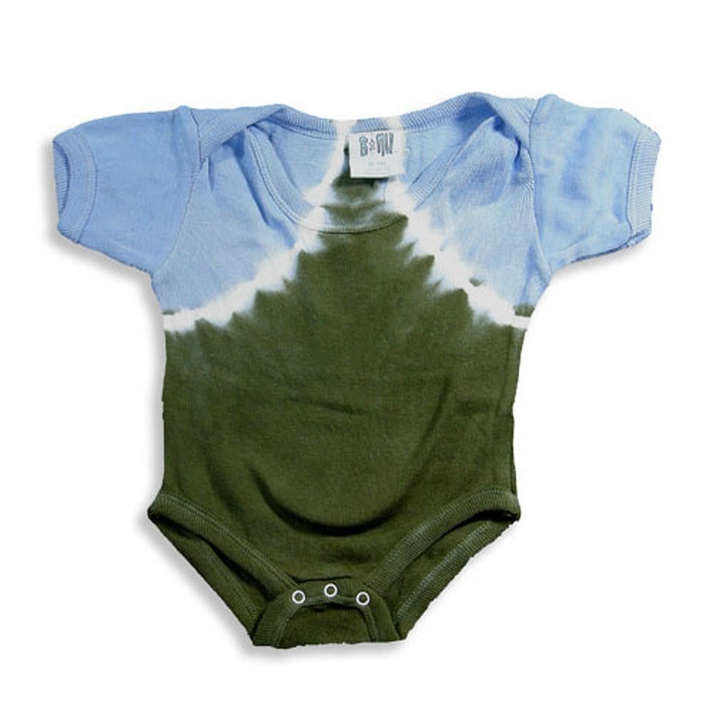 B-NU Baby Short Sleeve Tie Dye Body Suit