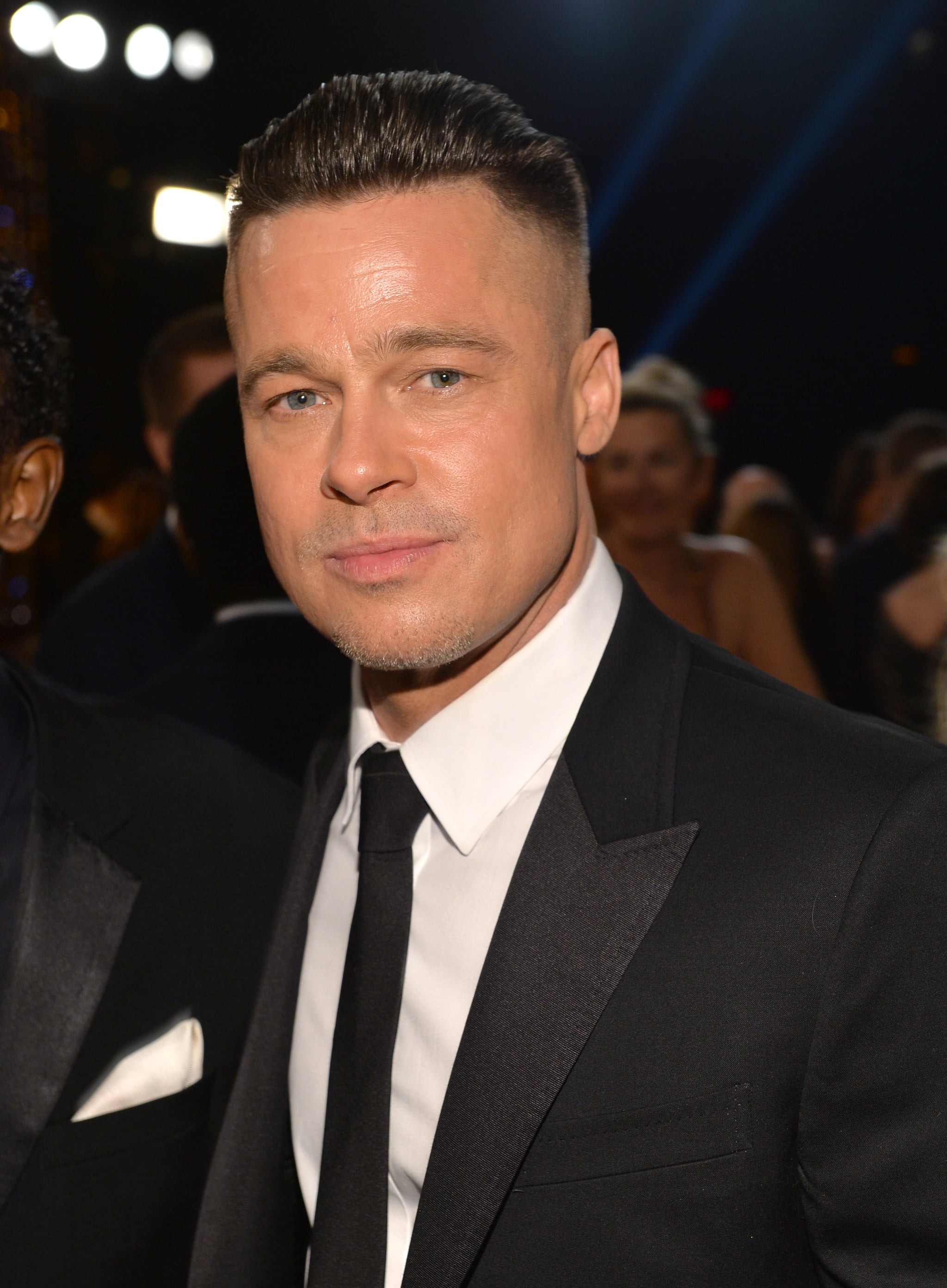 Brad Pitt's Hair at SAG Awards 2014 | POPSUGAR Beauty
