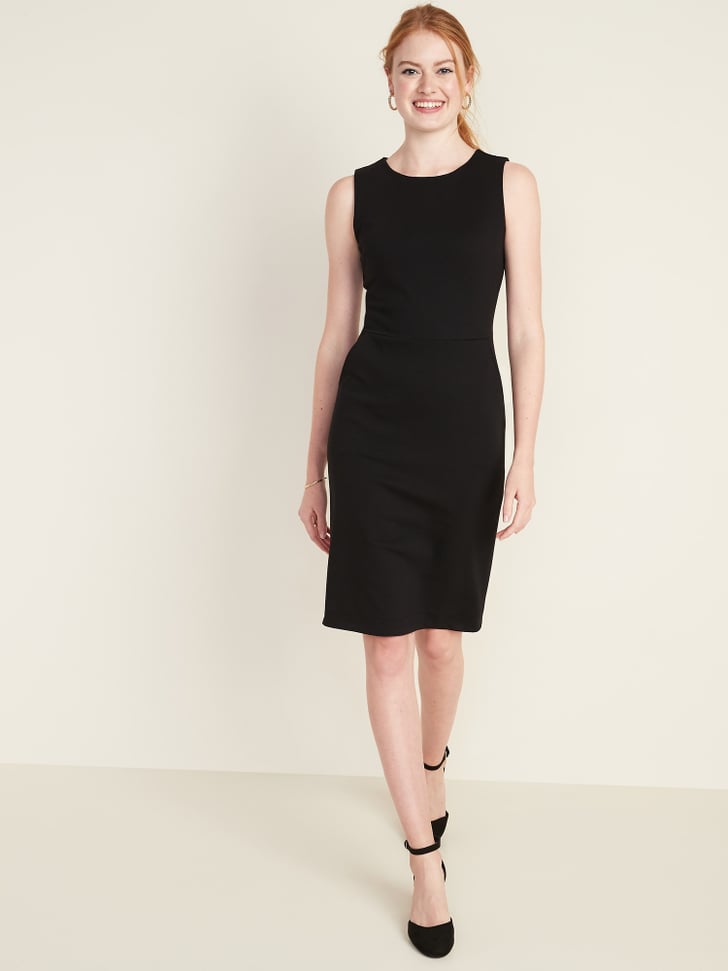 Sleeveless PonteKnit KneeLength Sheath Dress for Women Best Old Navy Dresses For Women 2020