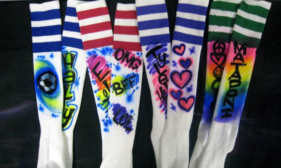 Airbrushed Soccer Socks