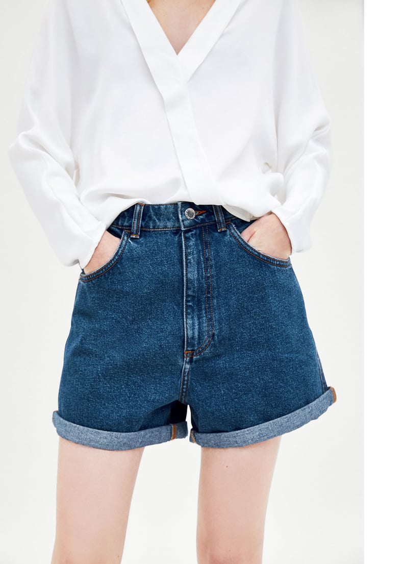 Zara Mom-Fit Bermuda Shorts