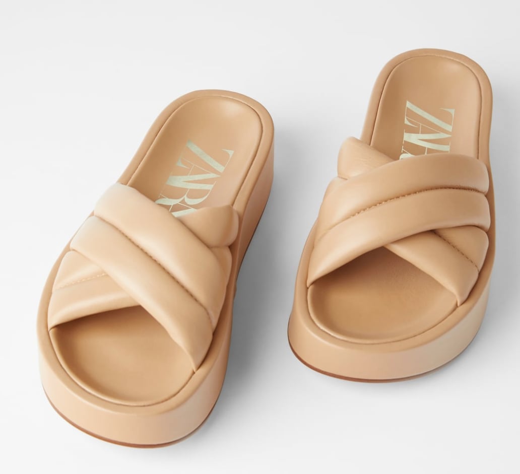Zara Quilted Platform Leather | 6 Sandal Trends You Don't Want to Miss This Summer | POPSUGAR Fashion Photo 7