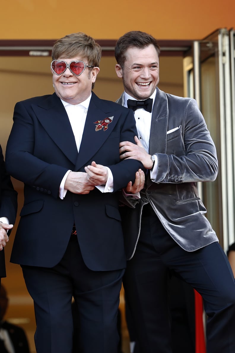 Taron and Elton Being Chuffed About the Neatly Tied Shoe